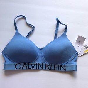 Calvin Klein Bralette Blue Color Size M
